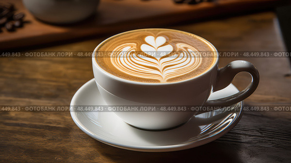 macchiato lab water ai generated. Стоковое AI-изображение, AI-художник Vectorwin / Фотобанк Лори