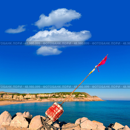 Majorca Cala Mesquida beach in Mallorca Balearic Islands of Spain. Стоковое фото, агентство Ingram Publishing / Фотобанк Лори