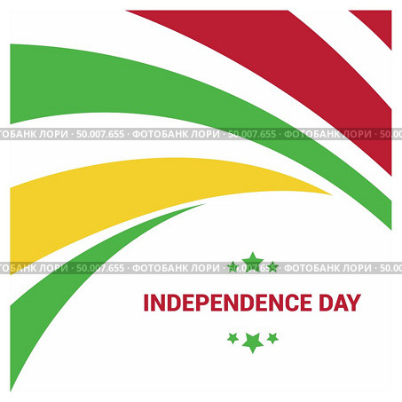 Mali Independnece day design vector. Стоковая иллюстрация, агентство Ingram Publishing / Фотобанк Лори