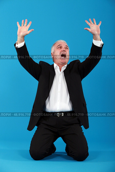 Man crying out in frustration. Стоковое фото, агентство Ingram Publishing / Фотобанк Лори