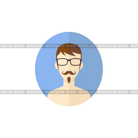 man hipster avatar user picture cartoon character vector illustration. man hipster avatar user picture cartoon character. Стоковая иллюстрация, агентство Ingram Publishing / Фотобанк Лори