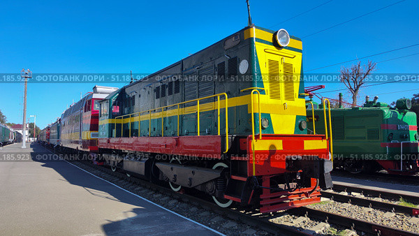 Маневровый тепловоз ТЭМ1М-0078. Редакционное фото, фотограф Ирина / Фотобанк Лори