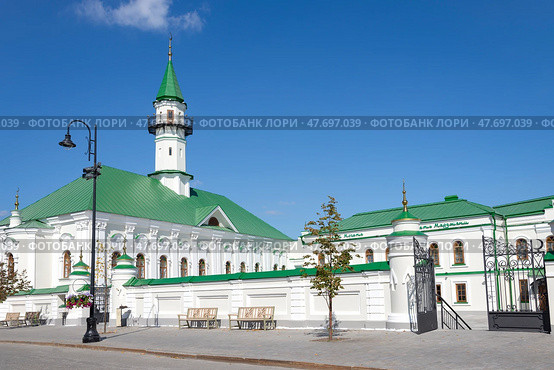 Мечеть Аль-Марджани в Старо-Татарской слободе, Казань. Республика Татарстан (2024 год). Стоковое фото, фотограф Анна Карасева / Фотобанк Лори