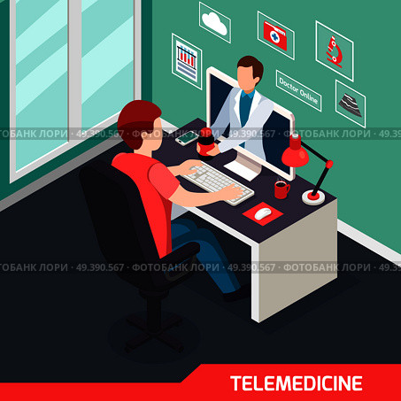 Medical Technology Isometric Composition. Стоковая иллюстрация, агентство Ingram Publishing / Фотобанк Лори