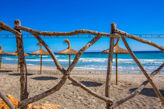 Menorca Platja Sant Tomas in Es Mitjorn Gran at Balearic islands of Spain. Стоковое фото, фотограф Tono Balaguer / Ingram Publishing / Фотобанк Лори