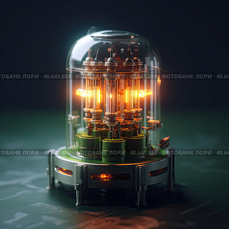 Micro Nuclear Reactor. Стоковое AI-изображение, AI-художник Кирилл Черезов / Фотобанк Лори