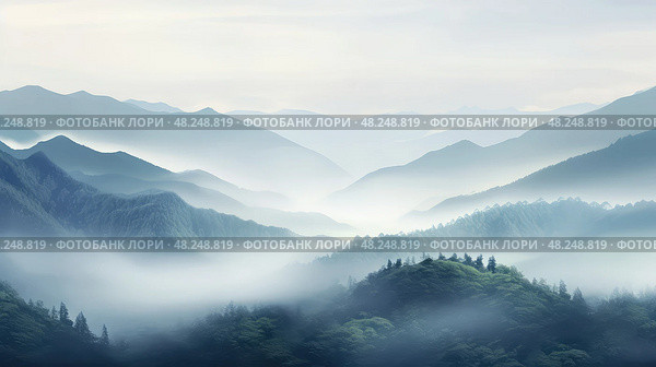 misty calm texture ai generated. Стоковое AI-изображение, AI-художник Vectorwin / Фотобанк Лори