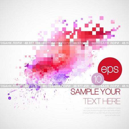 Modern abstract vector background with watercolor blot. Modern vector background with watercolor blot. Стоковая иллюстрация, агентство Ingram Publishing / Фотобанк Лори
