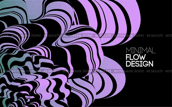 Modern color abstract design background, Colorful Flow motion style. Distort stripe. 3D fluid. Vector Modern abstract design background Flow motion. Стоковая иллюстрация, агентство Ingram Publishing / Фотобанк Лори
