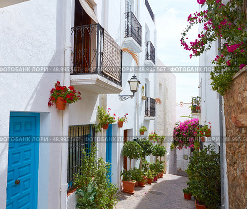 Mojacar Almeria white Mediterranean village in Spain. Стоковое фото, агентство Ingram Publishing / Фотобанк Лори