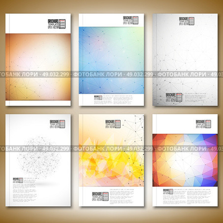 Molecule structure, interconnection network. Brochure, flyer or report for business. Стоковая иллюстрация, агентство Ingram Publishing / Фотобанк Лори