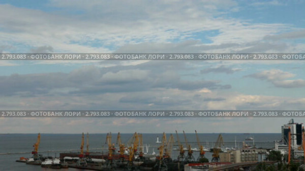 Морской порт в Одессе, Украина. Стоковое видео, видеограф Артем Поваров / Фотобанк Лори