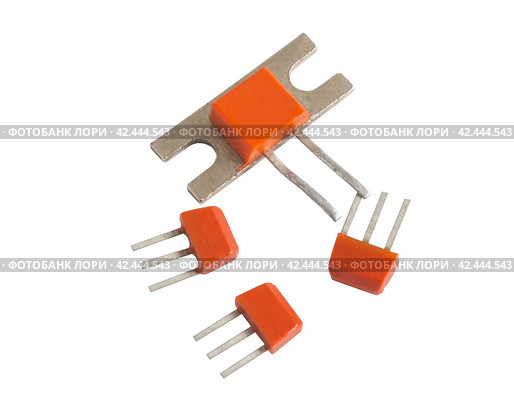 Мощные транзисторы на белом фоне. Power transistor on a white background. Стоковое фото, фотограф Татьяна Д / Фотобанк Лори