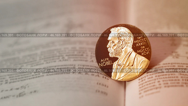 Moscow January 30 2025, 2025, Nobel Prize was awarded to group of scientists for revolutionary discovery. Their work made it possible to significantly accelerate development of new materials and drugs. Редакционное фото, фотограф Скрипачев Антон / Фотобанк Лори