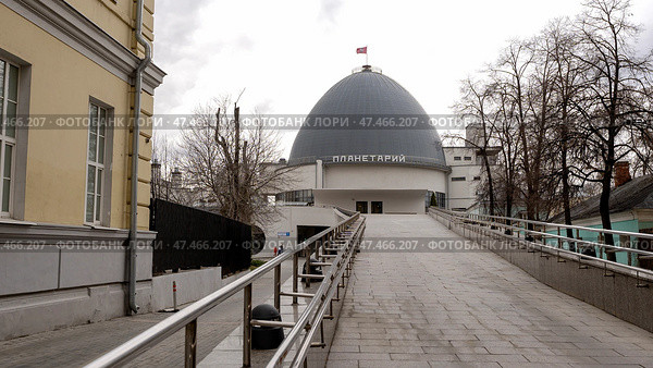 Moscow, Russia, April 06, 2025: Moscow Planetarium. Редакционное фото, фотограф Igor Skripachev / Фотобанк Лори