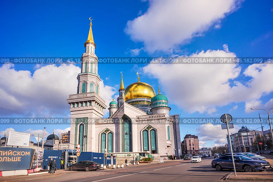 Московская Соборная мечеть, улица Дурова, Москва. Стоковое фото, фотограф Baturina Yuliya / Фотобанк Лори