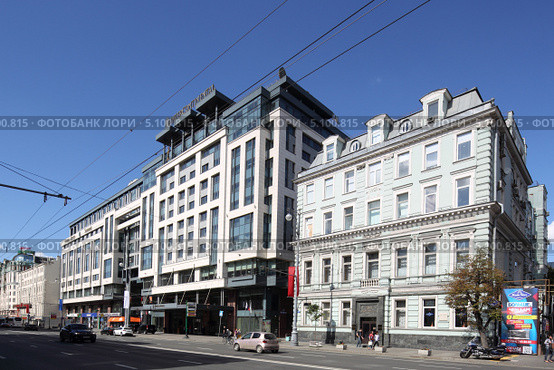 Москва, гостиница «Интерконтиненталь Москва Тверская» на Тверской (2013 год). Редакционное фото, фотограф Дмитрий Неумоин / Фотобанк Лори