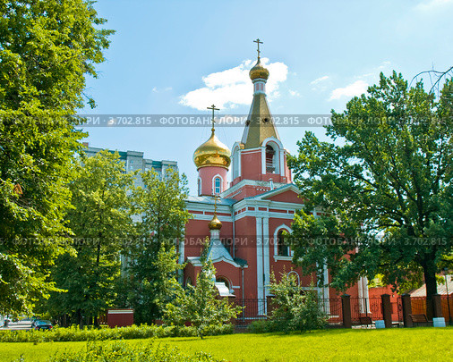 Москва, храм Воскресения Христова на бывшем Семеновском кладбище, 1855 г (2012 год). Стоковое фото, фотограф ИВА Афонская / Фотобанк Лори