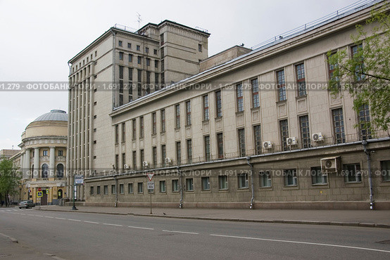 Москва. Переулок Хользунова. Здание Государственных архивов РФ (2010 год). Стоковое фото, фотограф Илюхина Наталья / Фотобанк Лори