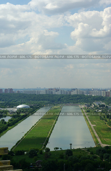 Москва с высоты (2008 год). Стоковое фото, фотограф Дмитрий Тарасов / Фотобанк Лори