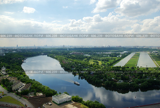 Москва с высоты (2008 год). Стоковое фото, фотограф Дмитрий Тарасов / Фотобанк Лори