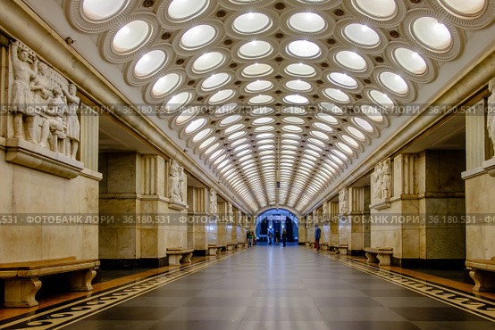 Москва, станция метро "Электрозаводская" (2020 год). Редакционное фото, фотограф glokaya_kuzdra / Фотобанк Лори
