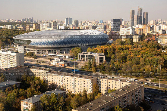 Москва. «ВТБ Арена» - Центральный стадион «Динамо» имени Льва Яшина (2023 год). Редакционное фото, фотограф Михаил Ворожцов / Фотобанк Лори