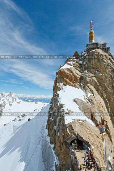 Mountain top station (Aiguille du Midi, France). (2012 год). Редакционное фото, фотограф Юрий Брыкайло / Фотобанк Лори