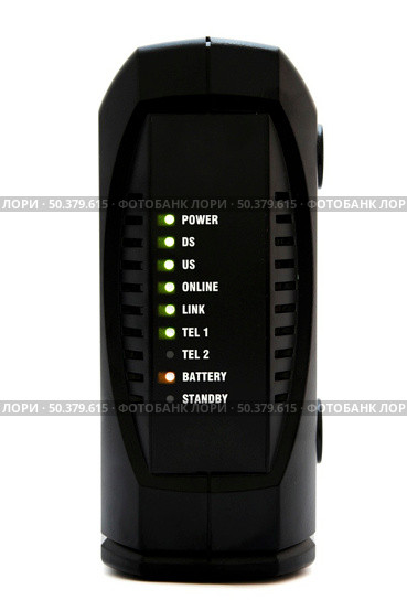 MTA cable modem - Internet and voice in only one equipment. Стоковое фото, агентство Ingram Publishing / Фотобанк Лори