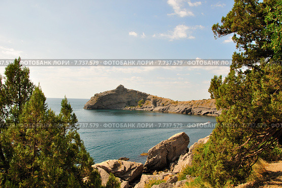 Мыс Капчик в Крыму. Стоковое фото, фотограф Андрей Борисов / Фотобанк Лори