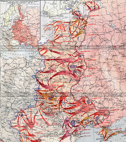 Наступление Советской Армии в 1944 году и изгнание немецких войск за пределы СССР. Стоковое фото, фотограф Igor Lijashkov / Фотобанк Лори