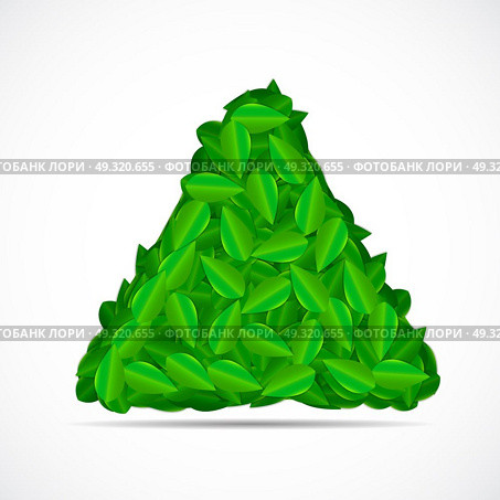 Natural Green Leaves Background. Vector Illustration EPS10. Natural Green Leaves Background. Vector Illustration. Стоковая иллюстрация, агентство Ingram Publishing / Фотобанк Лори
