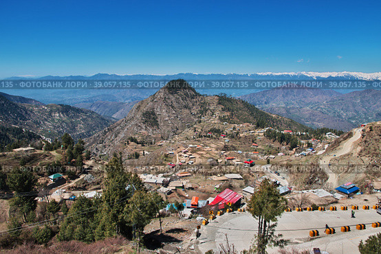 Nature in Malam Jabba close Hindu Kush mountains of Himalayas, Pakistan (2021 год). Стоковое фото, фотограф Сергей Стрелков / Фотобанк Лори