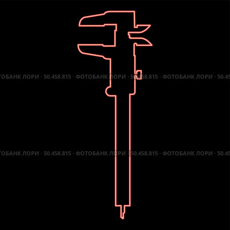 Neon caliper Hand caliper Sliding caliper Vernier caliper Caliper gage Slide gage Trammel red color vector illustration image flat style light. Neon caliper Hand caliper Sliding caliper Vernier caliper Caliper gage Slide gage Trammel red color vector illustration image flat style. Стоковая иллюстрация, агентство Ingram Publishing / Фотобанк Лори