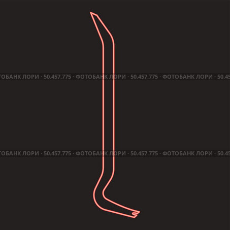 Neon pinch bar red color vector illustration image flat style light. Neon pinch bar red color vector illustration image flat style. Стоковая иллюстрация, агентство Ingram Publishing / Фотобанк Лори