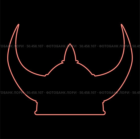 Neon viking helmet icon black color vector illustration flat style simple imagein circle round red color vector illustration image flat style light. Neon viking helmet icon black color illustration in circle round red color vector illustration image flat style. Стоковая иллюстрация, агентство Ingram Publishing / Фотобанк Лори