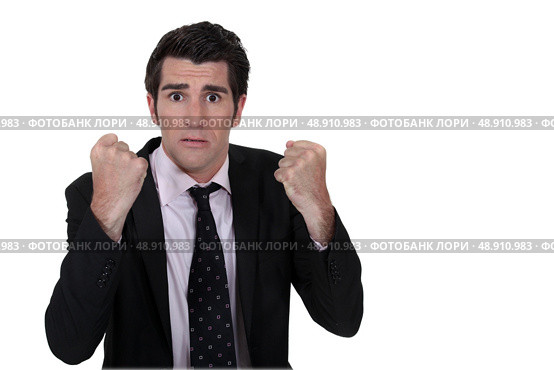 Nervous businessman. Стоковое фото, агентство Ingram Publishing / Фотобанк Лори