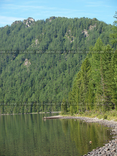 Нижнемультинское озеро, горный Алтай (2010 год). Стоковое фото, фотограф Александр Огурцов / Фотобанк Лори