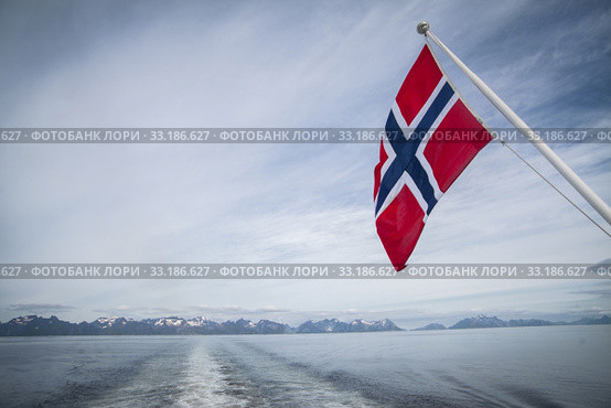 Norwegian flag. Стоковое фото, фотограф Mihai Barbu / PantherMedia / Фотобанк Лори