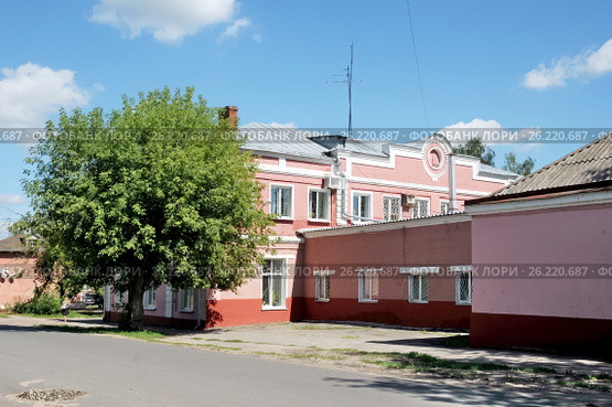 ОАО «Павловопосадская платочная мануфактура». Город Павловский Посад, Московская область (2016 год). Редакционное фото, фотограф stargal / Фотобанк Лори