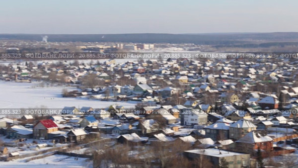 Обзорная панорама Нижнего Тагила. Россия. Стоковое видео, видеограф Евгений Ткачёв / Фотобанк Лори