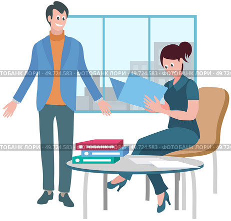 Office workers. Vector illustration. Teamwork enhances problem-solving and decision-making processes In team meeting, strategies are devised and action plans are formulated Office workers strive. Office workers. In team meeting, ideas are brainstormed and decisions are made collectively Office workers support each. Стоковая иллюстрация, агентство Ingram Publishing / Фотобанк Лори