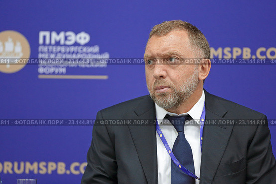 Олег Дерипаска - российский бизнесмен, миллиардер, владелец компании "Базовый элемент", президент Объединенной компании "Русал" на Петербургском международном экономическом форуме ПМЭФ-2016. Редакционное фото, фотограф Игорь Долгов / Фотобанк Лори