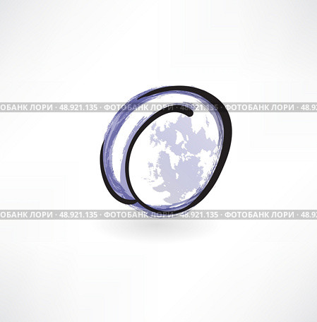 one plum grunge icon. Стоковая иллюстрация, агентство Ingram Publishing / Фотобанк Лори