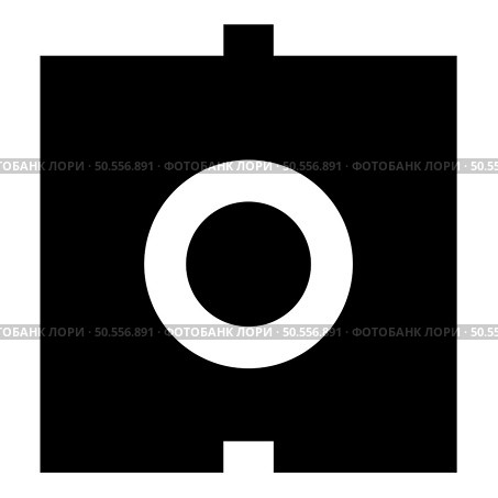 Optic connector port fiber cable laser beam icon black color vector illustration image flat style simple. Optic connector port fiber cable laser beam icon black color vector illustration image flat style. Стоковая иллюстрация, агентство Ingram Publishing / Фотобанк Лори