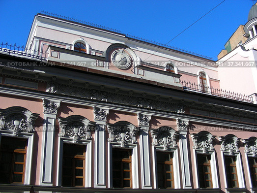 Особняк Алдры Семеновны Бер, 1874 года постройки, архитектор М. И. Никифоров. Дегтярный переулок, 9. Тверской район. Город Москва (2013 год). Стоковое фото, фотограф lana1501 / Фотобанк Лори