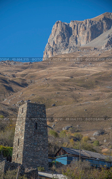 Ossetian old village in the Caucasus mountains. Стоковое фото, агентство Ingram Publishing / Фотобанк Лори