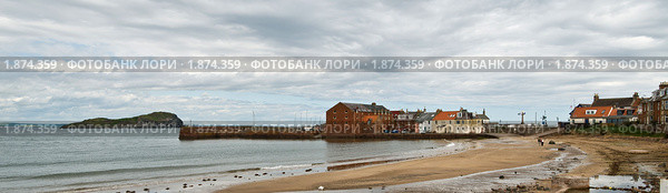 Панорама бухты Норт бервика (Шотландия) (2010 год). Стоковое фото, фотограф Борис Иванов / Фотобанк Лори