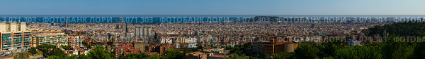 Панорама г. Барселоны, Испания (2011 год). Редакционное фото, фотограф Донцов Евгений Викторович / Фотобанк Лори