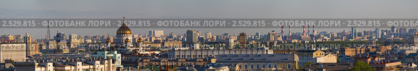 Панорама Москвы (2011 год). Стоковое фото, фотограф Донцов Евгений Викторович / Фотобанк Лори